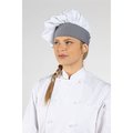 Uncommon Threads Twill Chef Hat Wht W/Houndstooth Trim 0150-4200